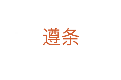 遵条